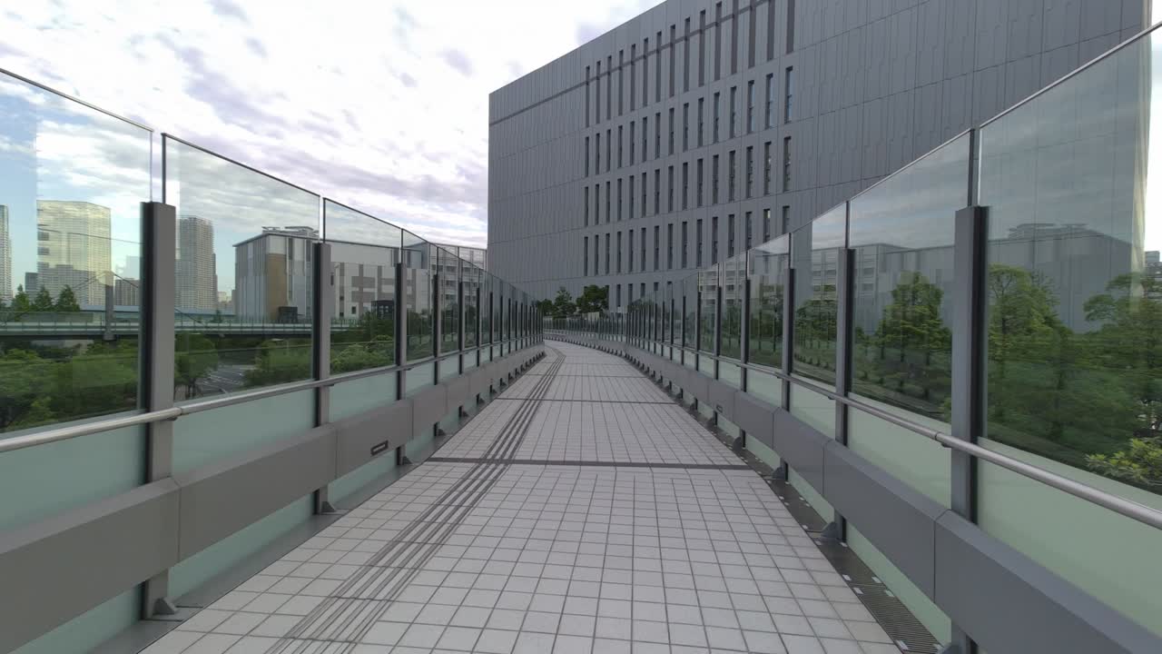 Tokyo Toyosu pedestrian deck 2022