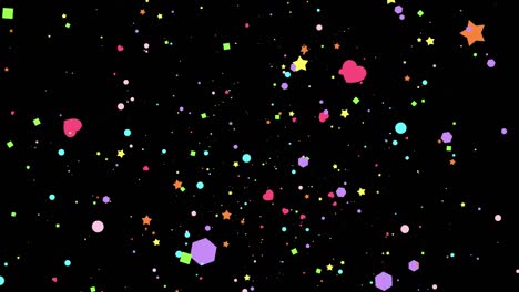 particle pop abstract effect background