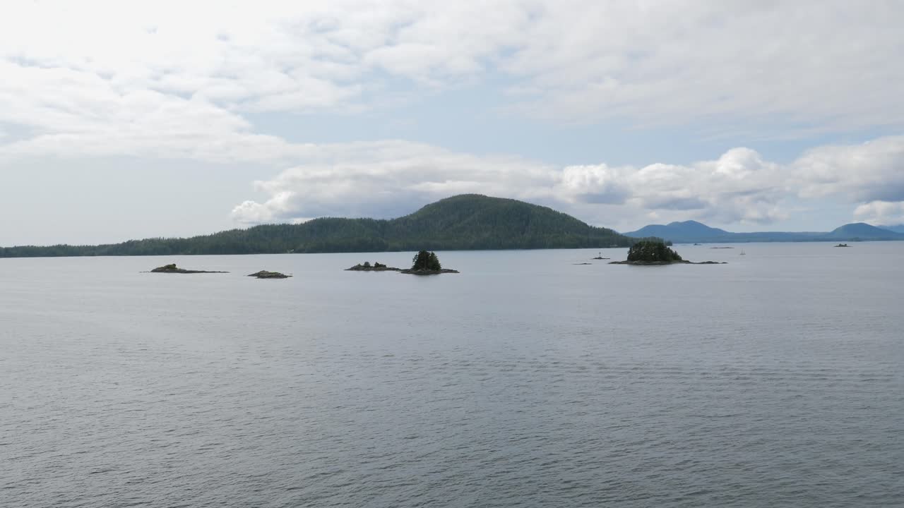 Sitka, Alaska, beautiful landscape surrounding Sitka Sound Cruise Terminal.