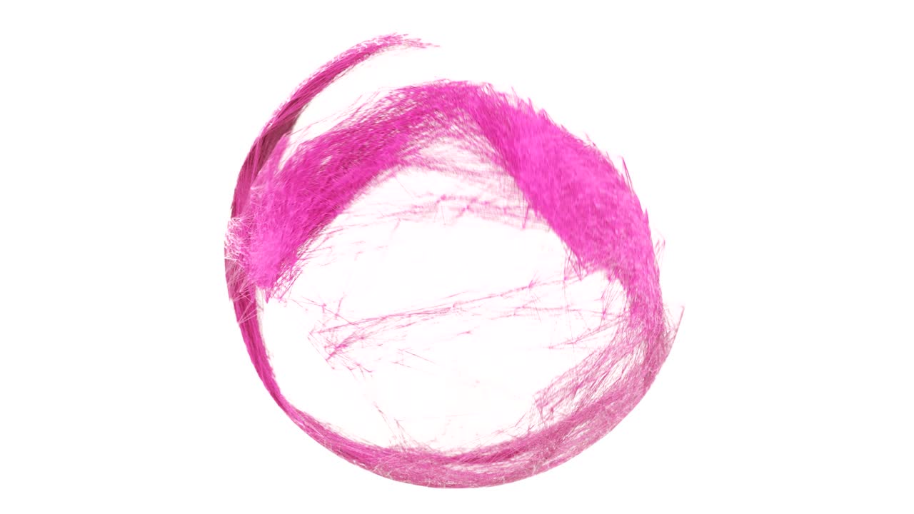 la malla abstracta gira alrededor de la esfera.