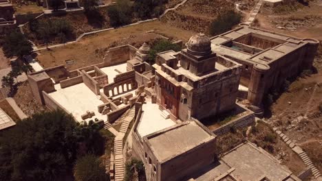 4k aerial footage view to the shri katas raj