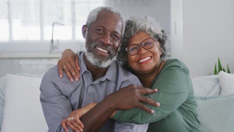 a senior african american couple in love at home. social distancing in quarantine