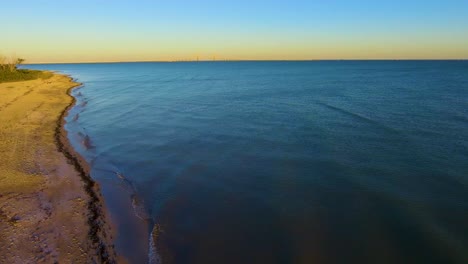 4k drone video of sunshine skyway bridge spanning tampa bay and the gulf of mexico near st