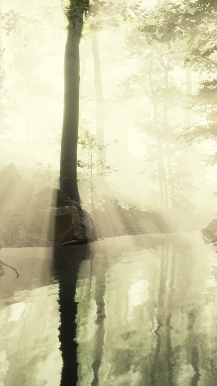 안개 숲의 하천