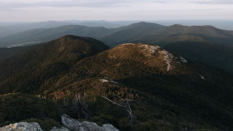 A-stunning-sunset-view-of-the-northern-Green-Mountains-in-Vermont