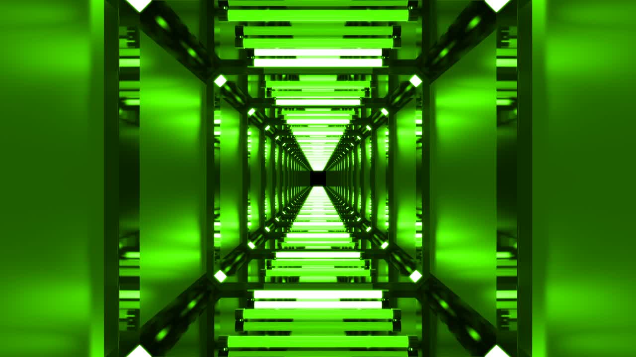 bucle abstracto fondo verde túnel de club nocturno
