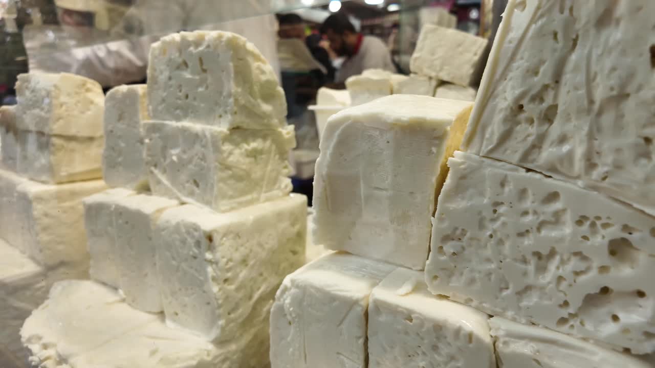 Stacked Feta Cheese Blocks