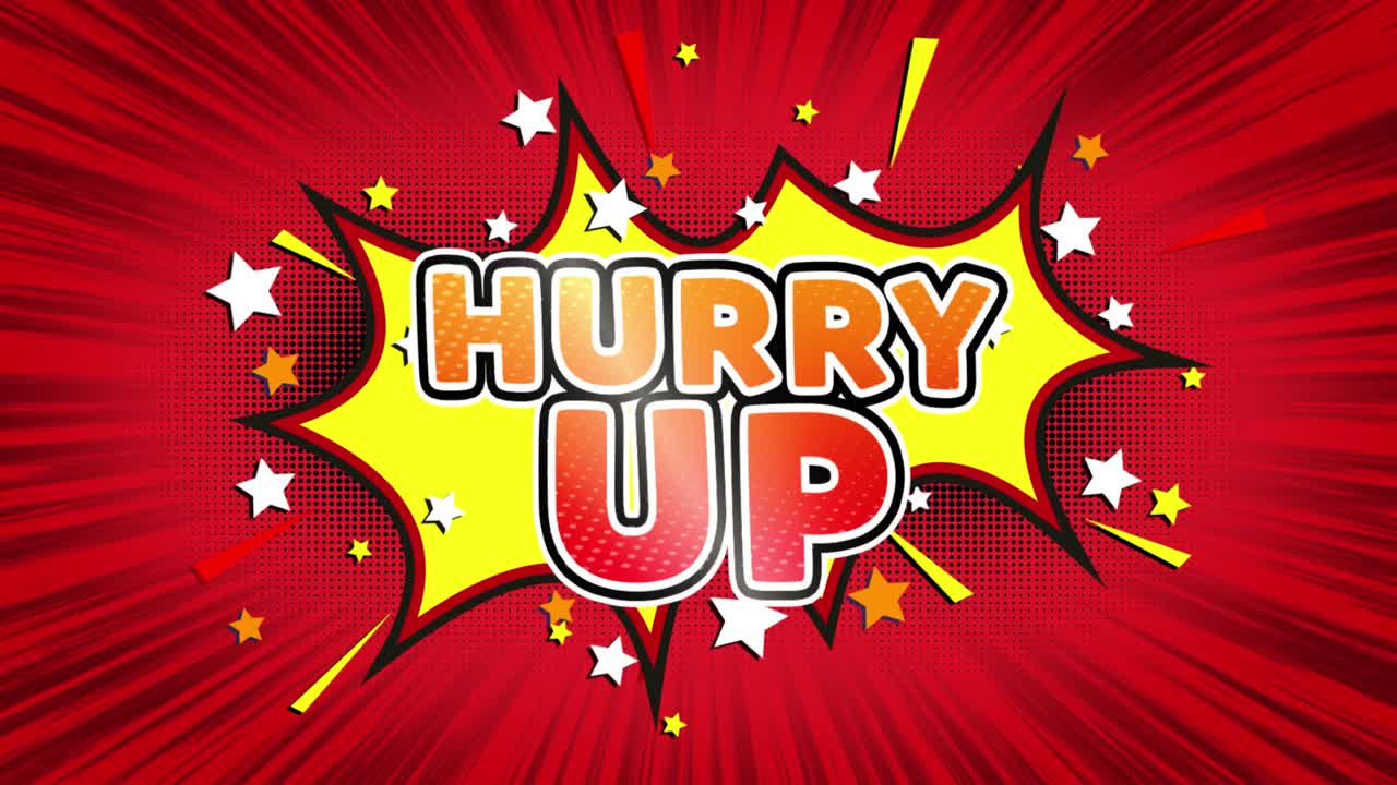 Hurry Up Comic Design