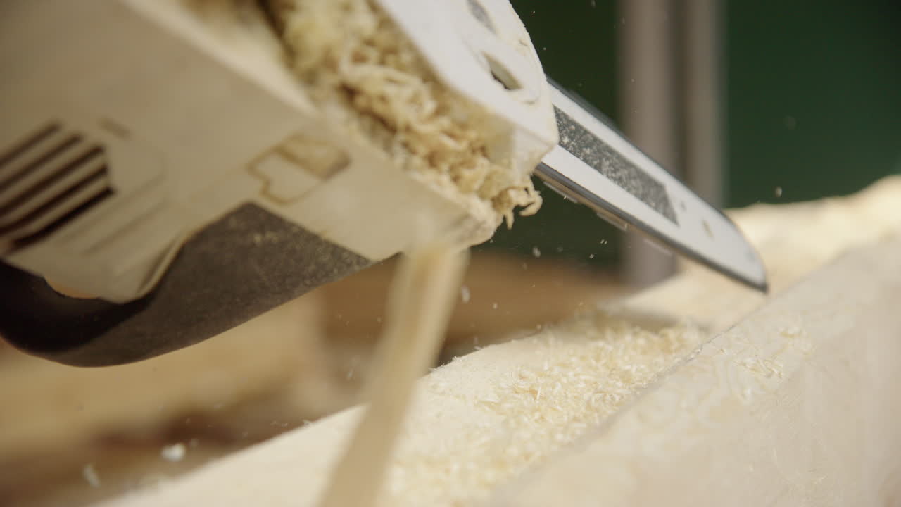 전기 체인 사 가 큰 목재 로그 에 구 ⁇  을  ⁇ 는 것, 목재 가공 프로젝트