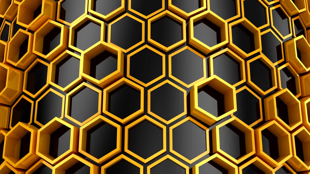 el fondo de los hexágonos