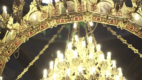 chandelier in church