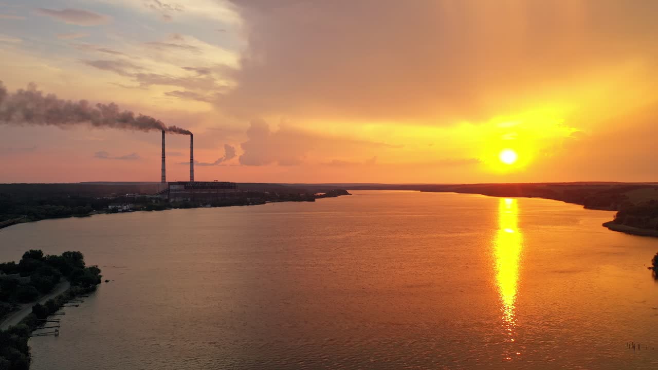 Beautiful landscape during sunset. Amazing beach sunset with endless horizon and lonely figures in the distance