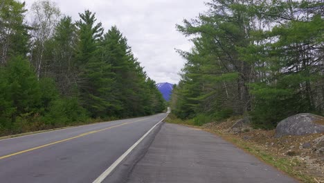 road leading to mt. katahdin