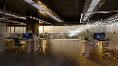 modern and empty office space