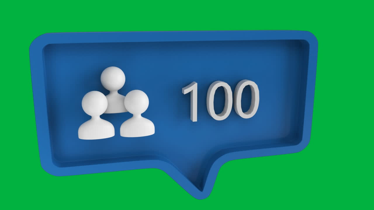 icono de suscriptor con un número creciente en las redes sociales