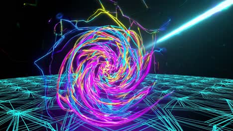 vórtice espiral de neón