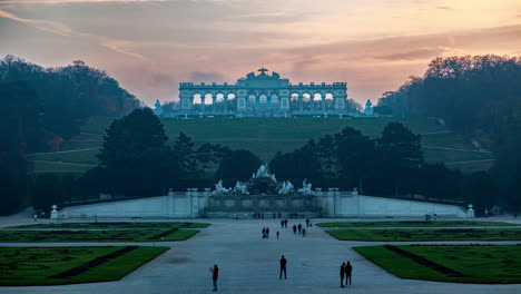 vienna schonbrunn palace park autumn