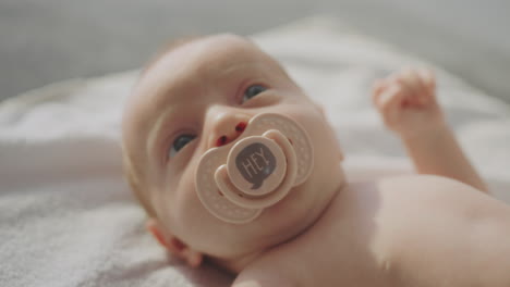 baby with pacifier