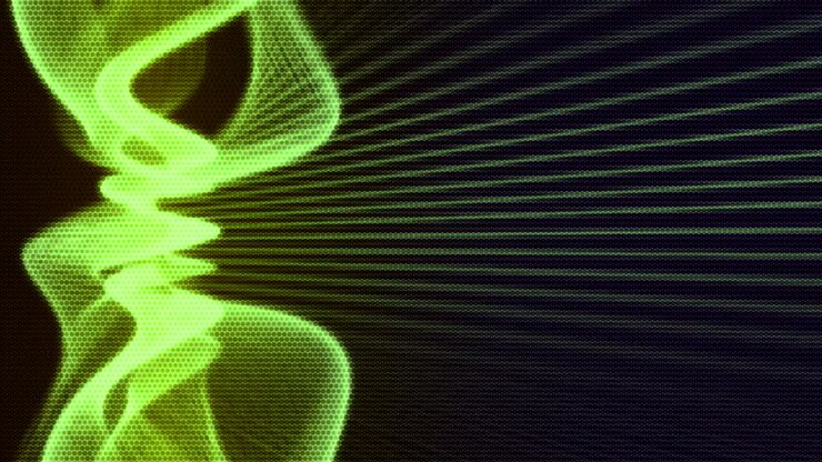 sfondo stile matrice di movimento particelle generate in modo casuale scintille raggi di luce esplosioni stellari vortice