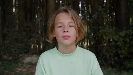 close up portrait of a young boy