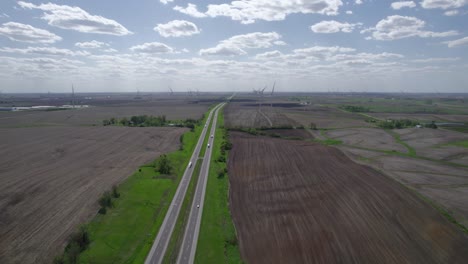 wind turbine in iowa fields