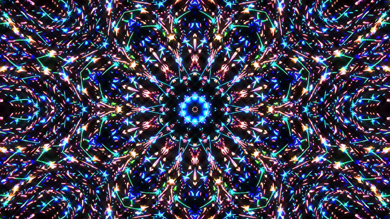 hermosas líneas abstractas brillando luz brillante conjunto suave rojo azul movimiento de color en fondo negro