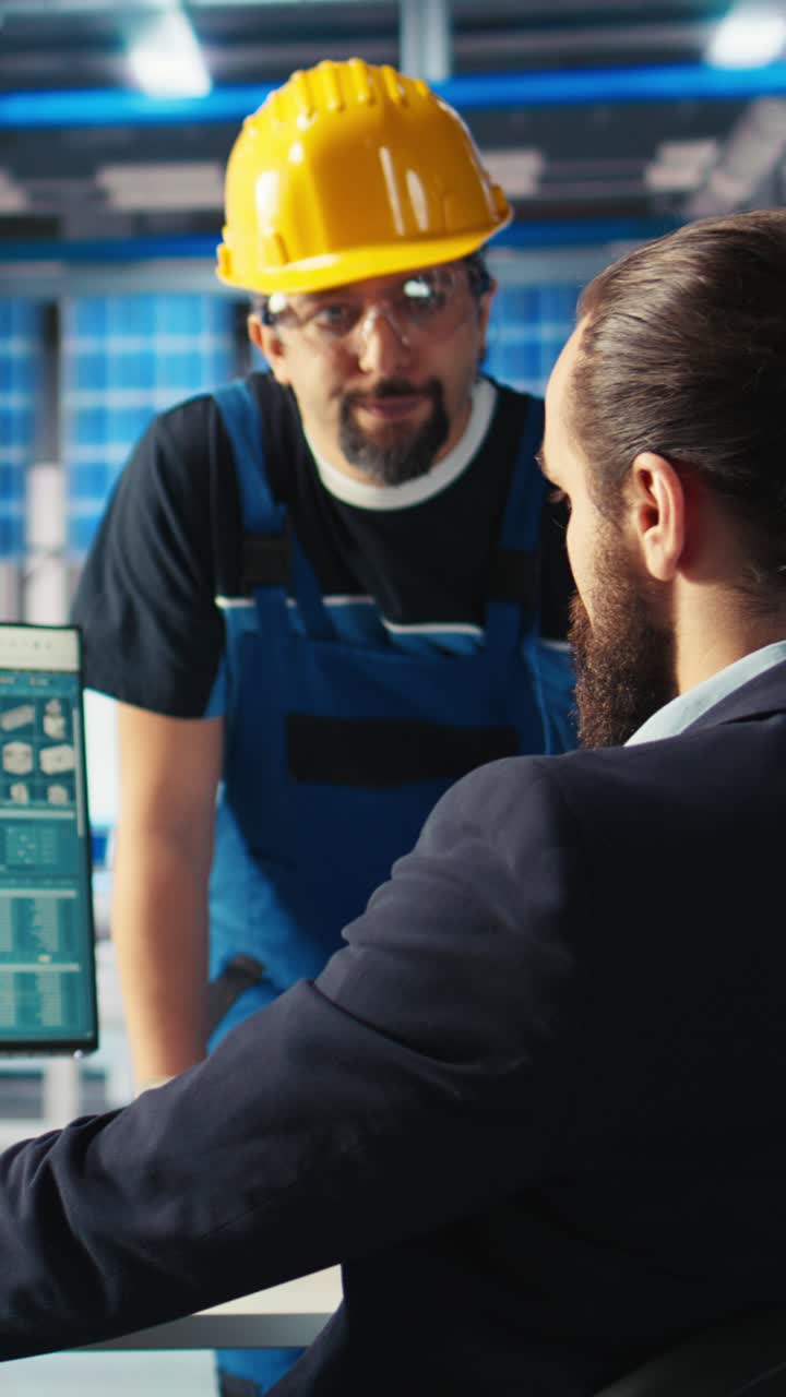 Vertical Video Researcher Collaborates With Technician To Develop New Photovoltaics Materials