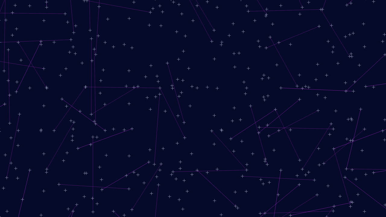 Starry night seamless pattern of constellations on dark blue background