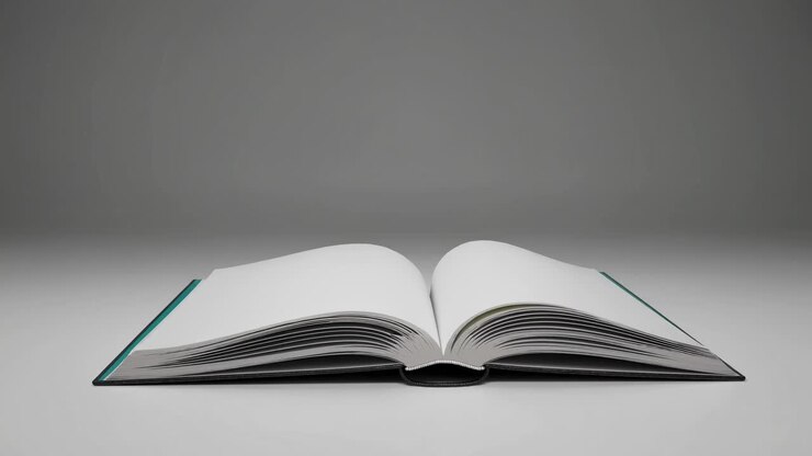 Open Book with Colorful Bookmarks