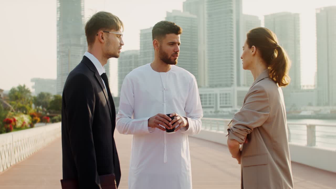 두바이에서 비즈니스 회의