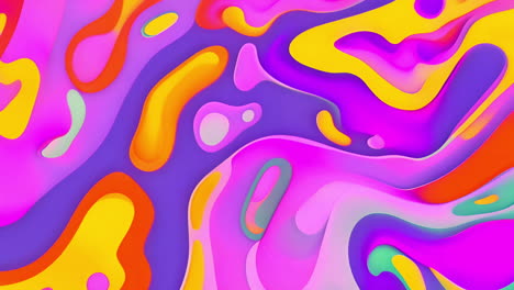 colorful abstract shapes animation with vibrant pink, yellow, and purple hues