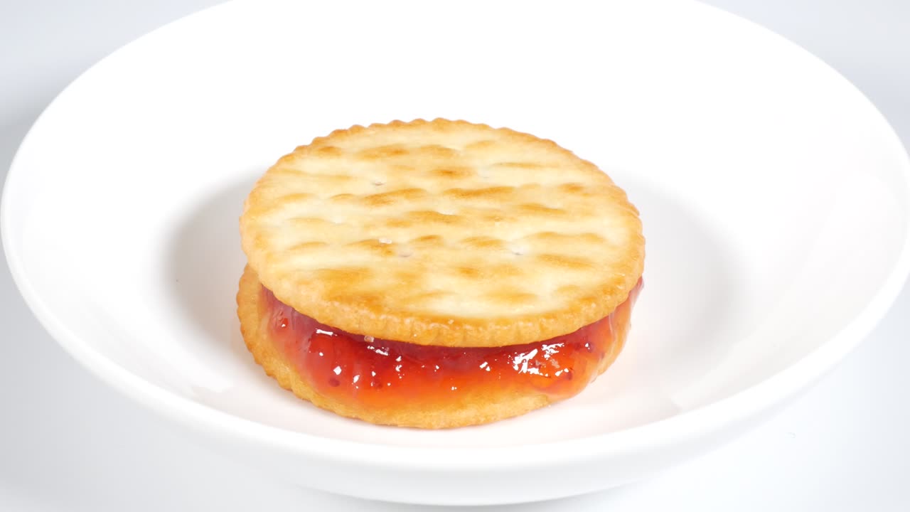 Jam cracker sand strawberry