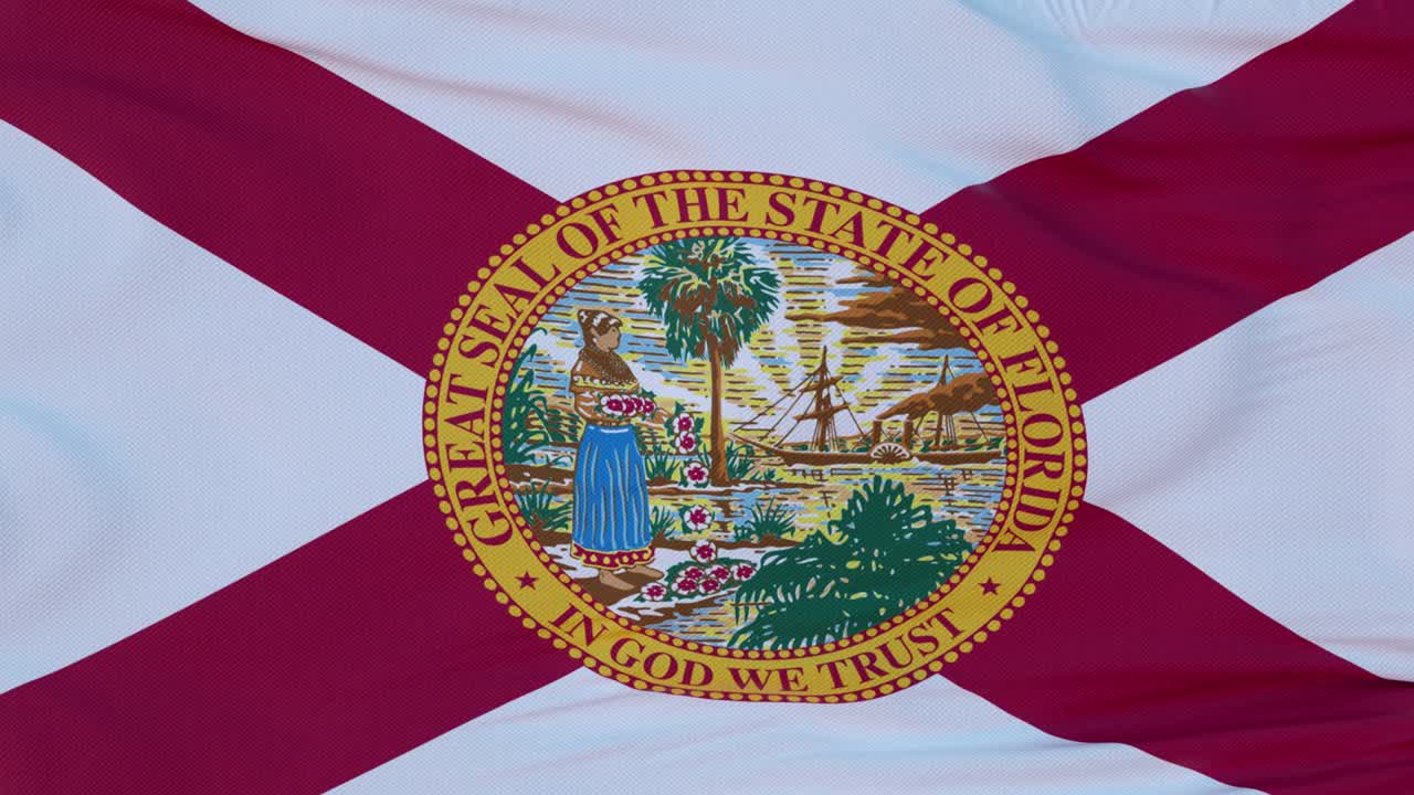 플로리다 주의 발, 미국의 지역, 바람에 흔들리는