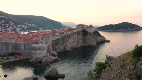 aerial, drone footage of dubrovnik,croatia
