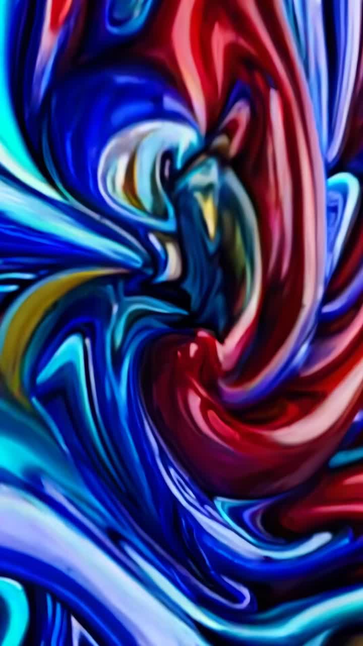 Abstract close-up of swirling blue and teal paint, creating a dynamic, fluid motion