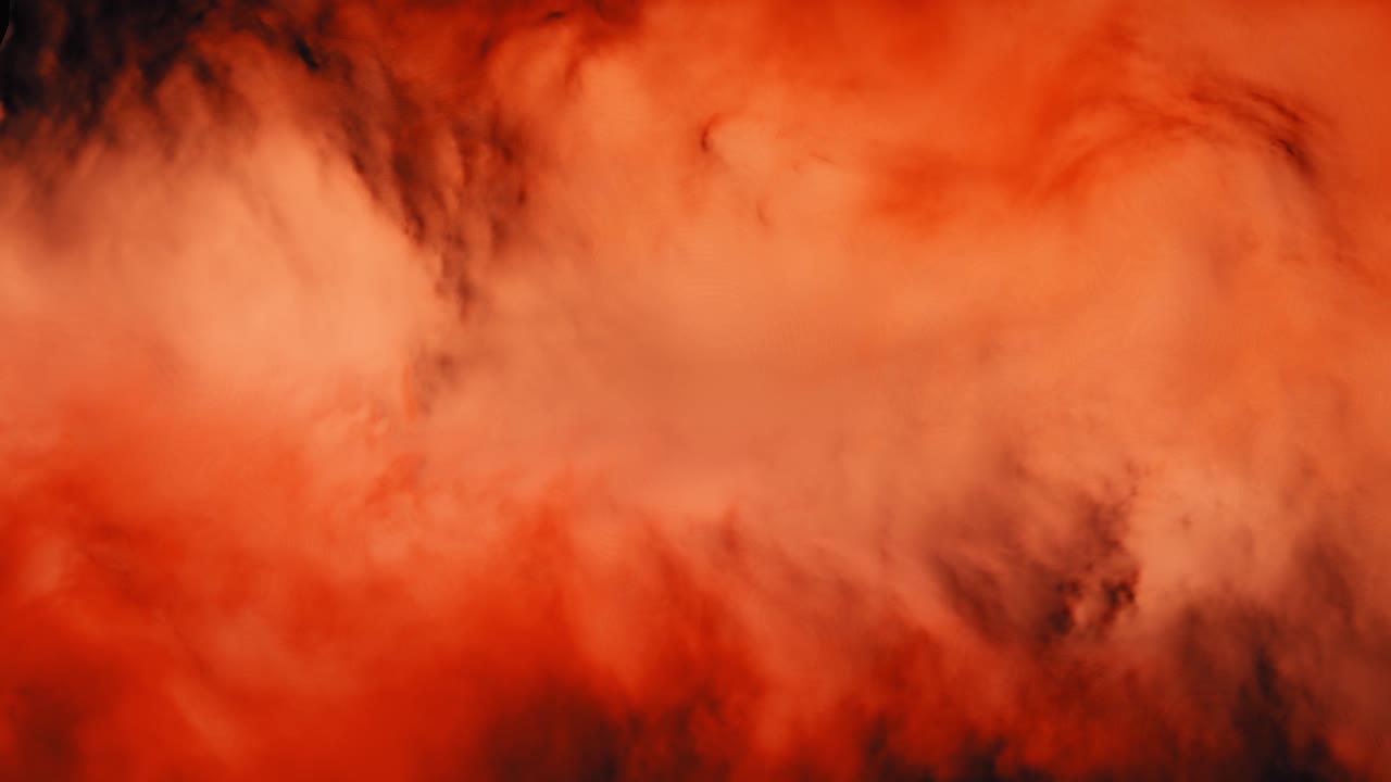 Orange and Red Clouds in the Sky