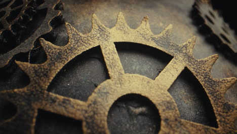 close-up of intricate gears and machinery