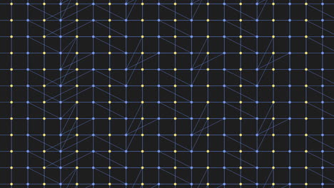 futuristic neon geometric dots pattern with connected lines