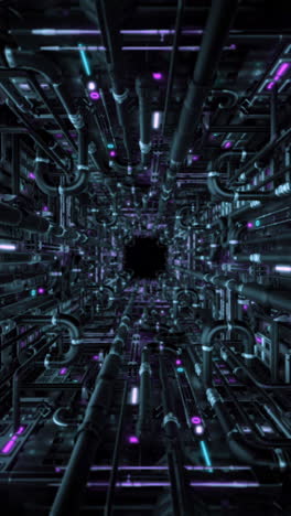 túnel de tecnología futurista