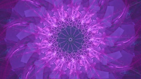 Endless-looping-colorful-fractal-mandala-in-motion,-inner-peace-journey-of-the-spirit