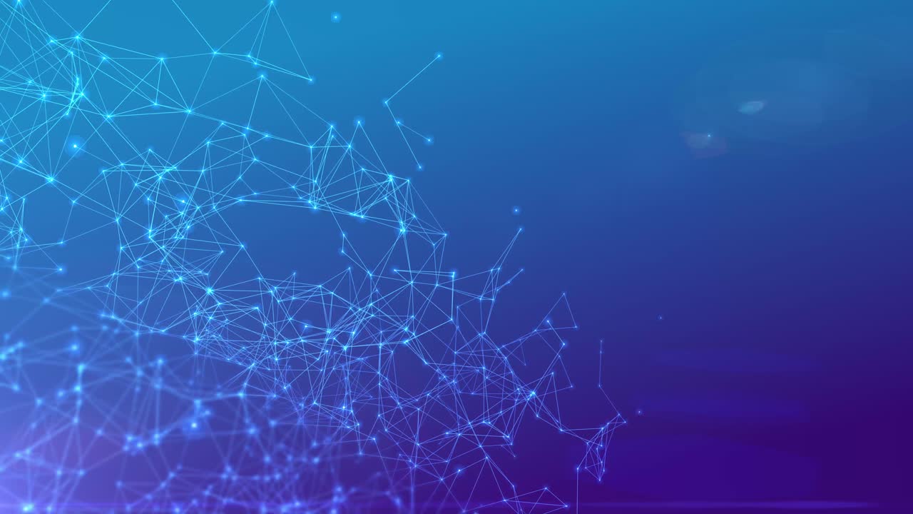 connessioni cyberspazio di linee e nodi