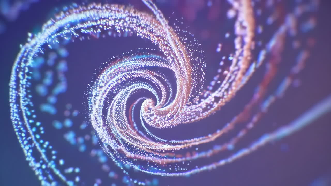 partículas espirales abstractas