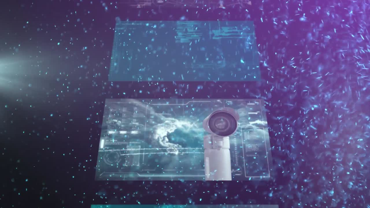 animación de puntos sobre el procesamiento de datos