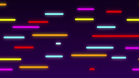 animation of rows of glowing lines pattern over purple background