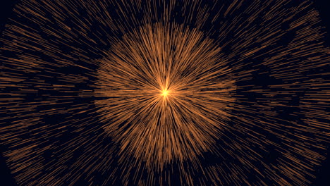 dynamic suns ray burst through dark background in vibrant orange and black