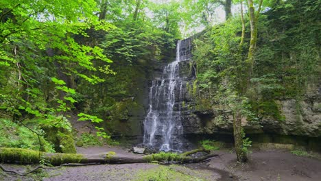 Eyam-hidden-Waterfall-in-forest