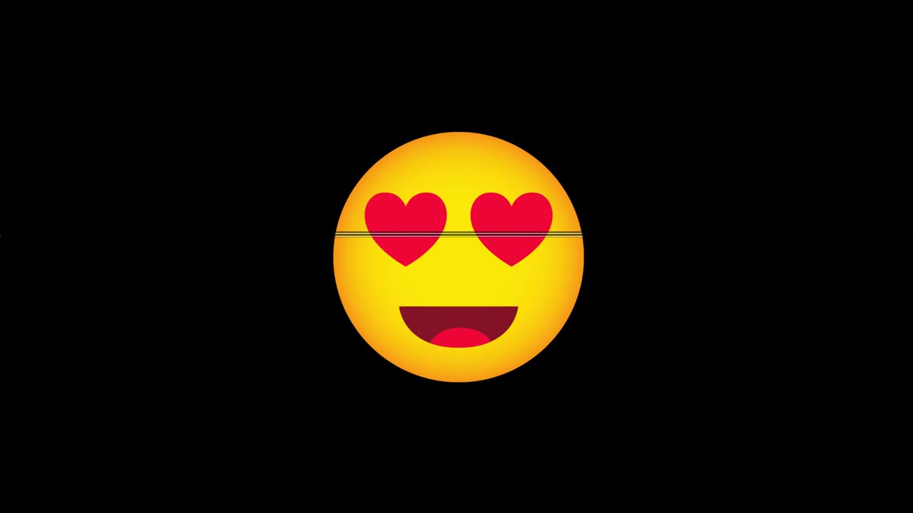 pixel corazón hud símbolo holográfico en pantalla de televisión digital vieja animación de glitch de bucle sin costuras. corazones. retro dinámico y alegre. imágenes de video coloridas y vintage.