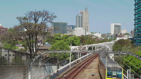 Transporte-Ferroviario-De-Sydney-Para-Nsw,-Tren-Ciudad-Australia-Público