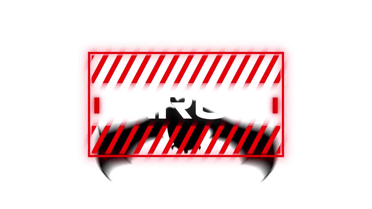 animación del texto de advertencia de covid 19, virus, sobre murciélago, en blanco