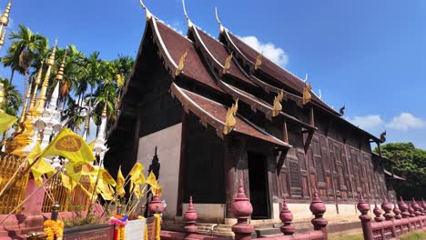wat phan tao temple chiang mai, thailand religious complex pagoda southeast asia